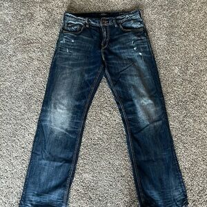 Men’s silver Zac jeans. W34/L34